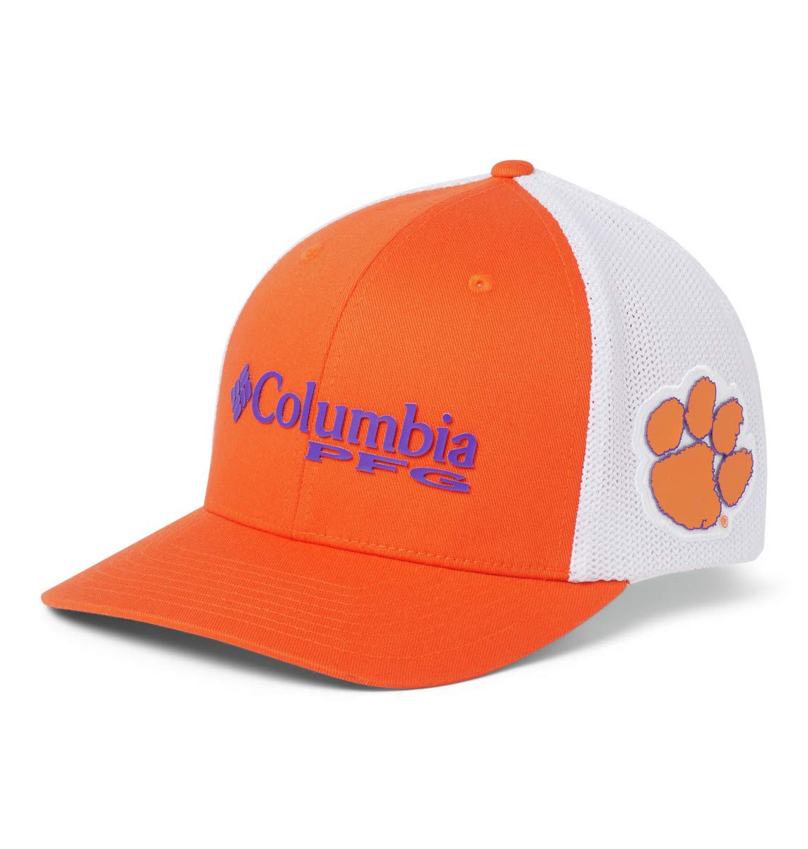 NCAA Clemson Tigers Men's PFG Mesh Ball Cap Small/Medium, Small/Medium, CLE - Spark Orange
