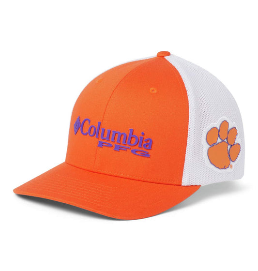 NCAA Clemson Tigers Men's PFG Mesh Ball Cap Small/Medium, Small/Medium, CLE - Spark Orange