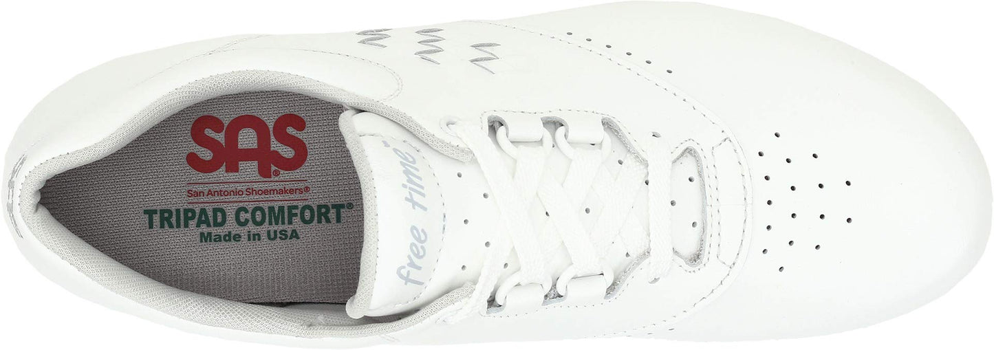 SAS Free Time Comfort Walking Shoe White 4.5 M (M) (B)