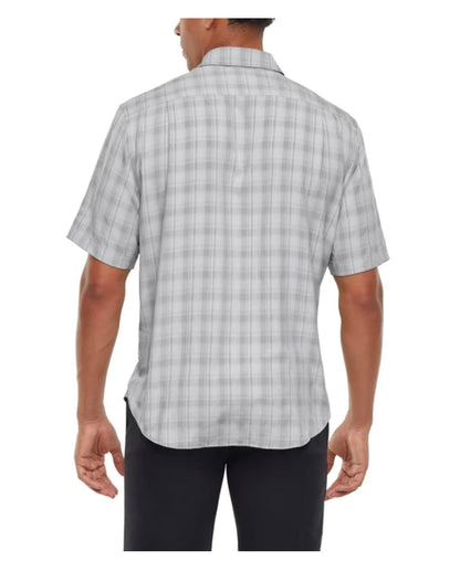 Orvis Men's UPF 30+ Quick Dry Moisture Wicking Button Up Short Sleeve Woven Tech Shirt with Pockets (US, Alpha, Medium, Regular, Regular, Gray)