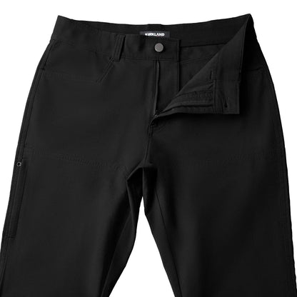 KIRKLAND Signature Mens Stretch Tech Pant (Black, 34W x 30L)