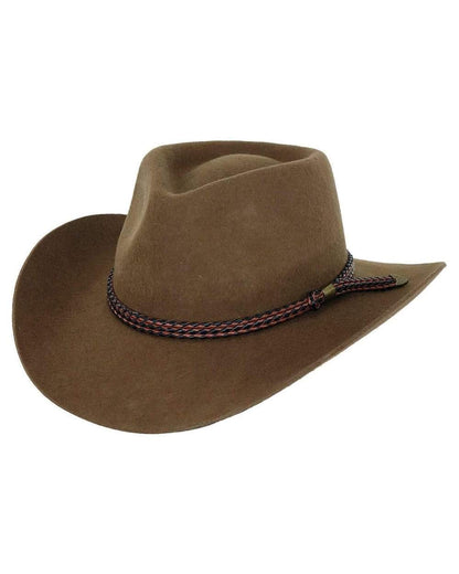 Outback Trading Company Men's Forbes Black Hat, Brown, Small