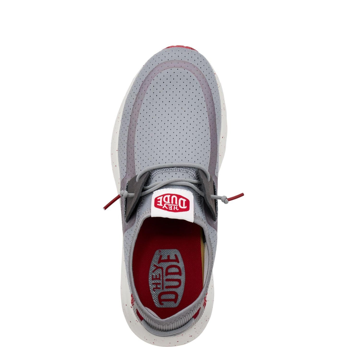 HEYDUDE Men's Sirocco M Perf Mesh White/White Size 12 | Men's Shoes | Men Slip-on Sneakers | Comfortable & Light-Weight