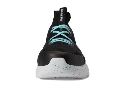 Timberland PRO® Setra Knit Composite Safety Toe Women’s Sneakers – Breathable Upper – Removable Insole Black/Turquoise 8 C - Wide