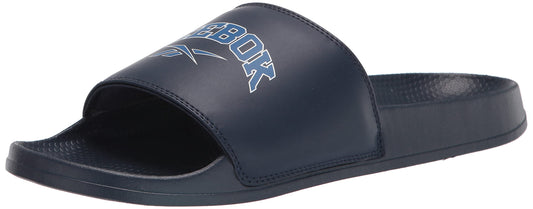 Reebok unisex adult Classics Slide Sandal, Vector Navy/Vector Blue/White, 5.5 Women 4 Men US