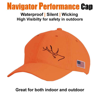 EDTREK High Performance Hat for Hunter and Angler - Waterproof Hunting Cap, Fishing Cap, Outdoor Cap (Hunter Safety Blaze Orange)
