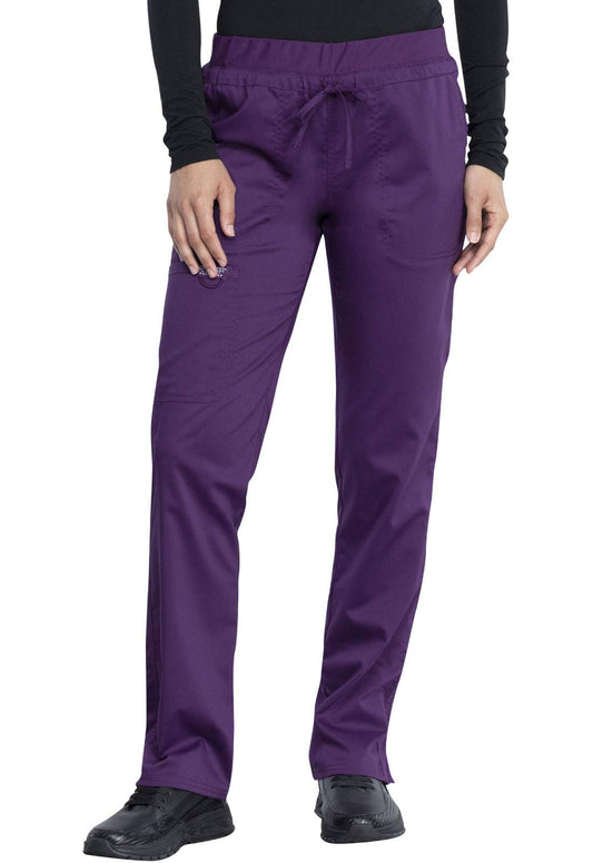 Scrubs for Women Workwear Revolution,  Cargo Pants WW105P, S Petite, Eggplant