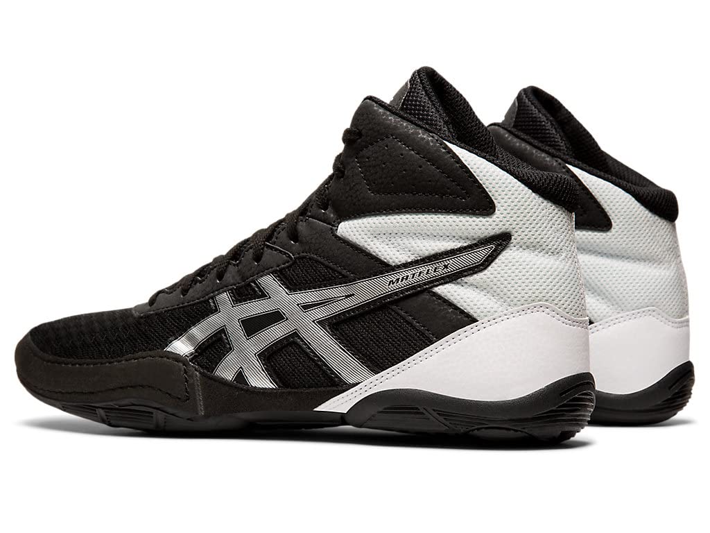 ASICS Men's Matflex 6 Wrestling Shoes, 6.5, Black/Silver
