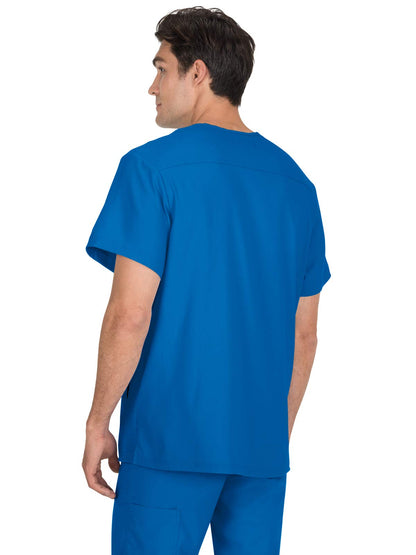 KOI Lite Lightweight & Athletic Styled Force Scrub Top for Men (Royal, (Small)