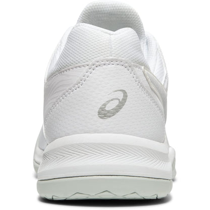 ASICS Gel Dedicate 6 Mens Tennis Shoe - White/Silver - Size 6.5