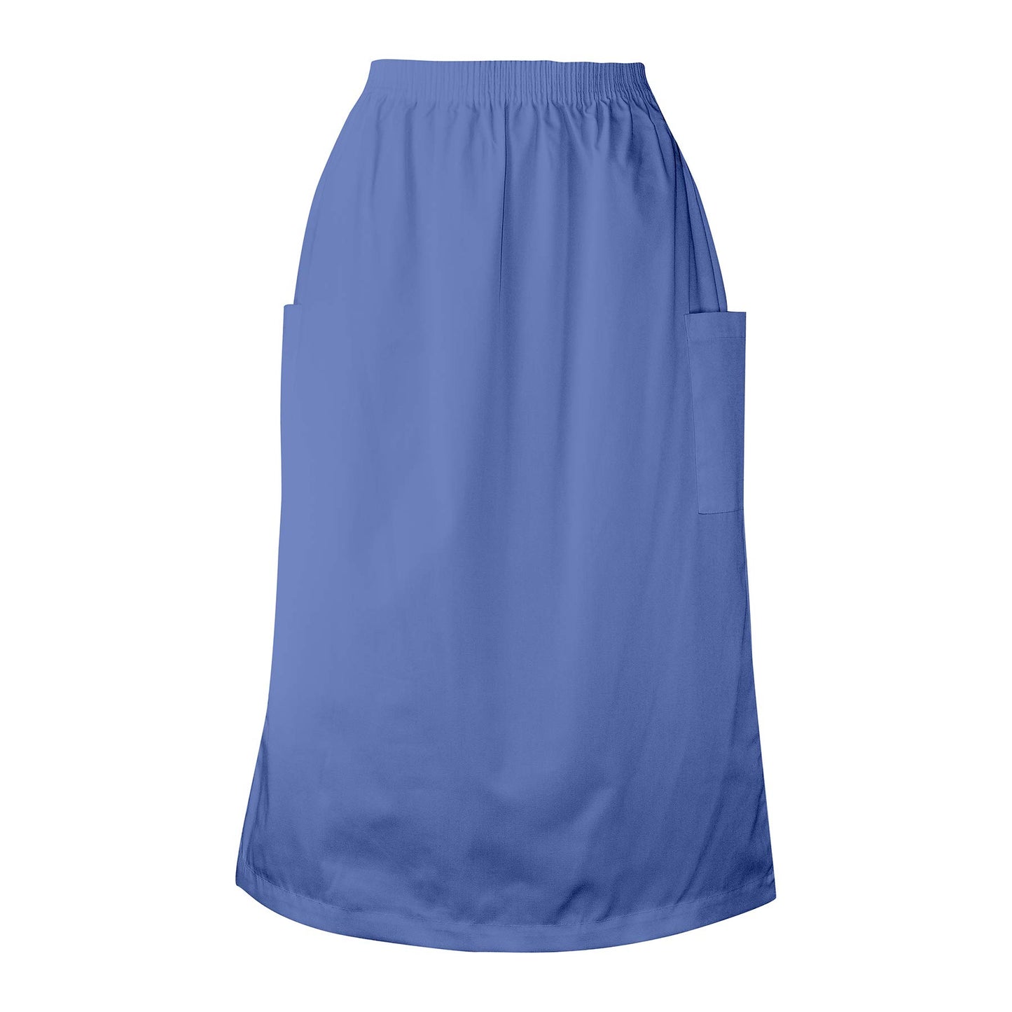 MAZEL UNIFORMS Womens A-LINE Scrub Skirt with Cargo Pockets and Elastic Waist Size X Large Ceil Blue