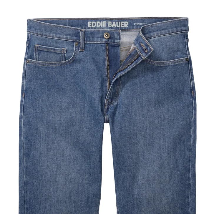 Eddie Bauer Men’s Regular Fit Stretch Jean (Blue, 32W x 30L)