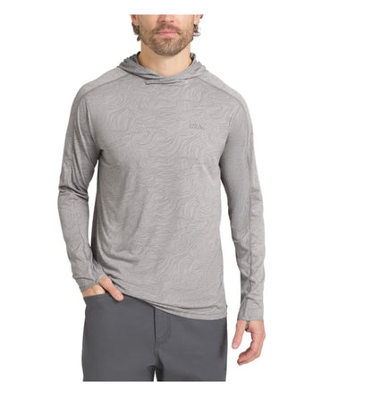 Eddie Bauer Men's Solarfoil UPF 50 Quick Dry Performance Hoodie Pullover (US, Alpha, XX-Large, Regular, Regular, Gray)