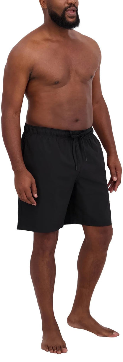 Nautica Mens Lightweight Quick Dry Swim Trunks (US, Alpha, XX-Large, Regular, Regular, Black)