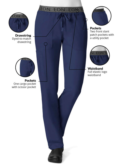 Maevn Women's EON Waistband 7-Pocket Cargo Pant True Navy