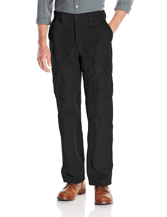 Wrangler Workwear Men's Functional Cargo Work Pant, Black, 42W x 30L