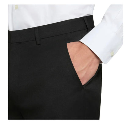 Calvin Klein Men's Wrinkle Resistant Slim Fit Stretch Dress Pant (US, Waist Inseam, 38, 29, Regular, Regular, Black)