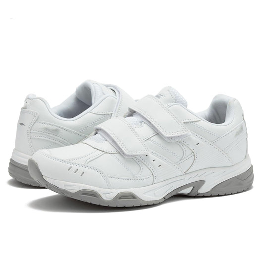 Avia Avi-Union II Strap Non Slip Shoes for Women � Comfort Safety Shoes for Work, Nursing, Restaurants, & Walking � White/Chrome Silver, 7 Wide