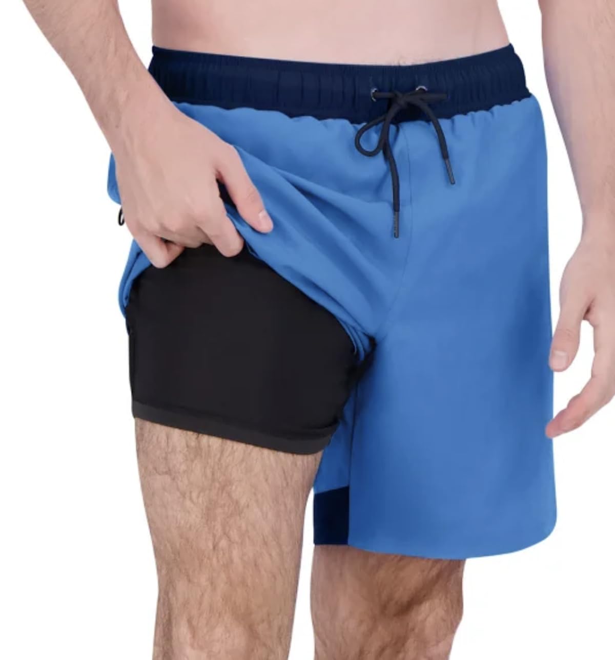 Spyder Men's UPF 30+ Breathable Comfort Stretch Swim Short (US, Alpha, XX-Large, Regular, Regular, Blue)