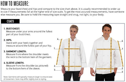 Women’s Chef Coat with Piping (Medium, Wine) – Tailored Chef Coat with Fabric Covered Buttons
