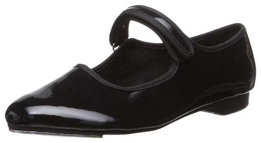 Dance Class Mary Jane Strap Tap Shoe #MJ101 Black