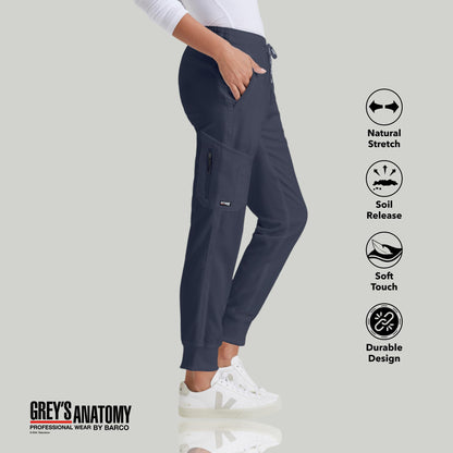 BARCO Grey's Anatomy GRP534 Women's Kira Scrub Pant Moonstruck XST Steel