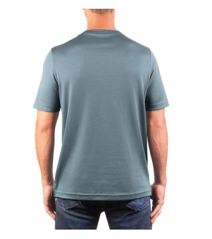 KIRKLAND Signature Men's Short Sleeve Pima Cotton Tee Shirt (US, Alpha, Small, Regular, Regular, Gray)