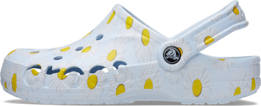 Crocs Unisex Men's and Women's Baya Graphic Clog, Mineral Blue/Multi Sun Shine, Numeric_14 US