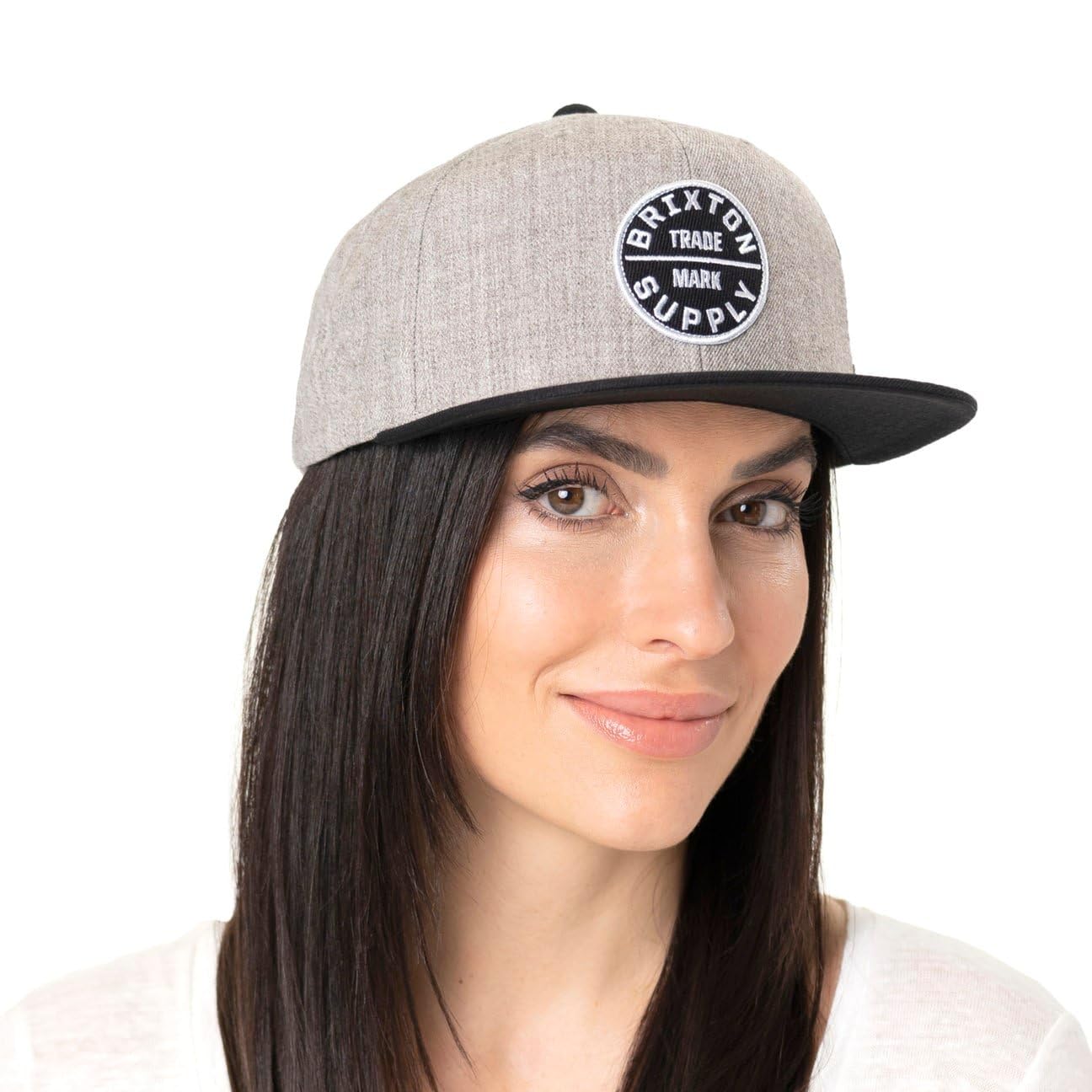 Brixton Men's Oath III Baseball Cap Black/Copper – Snapback Closure