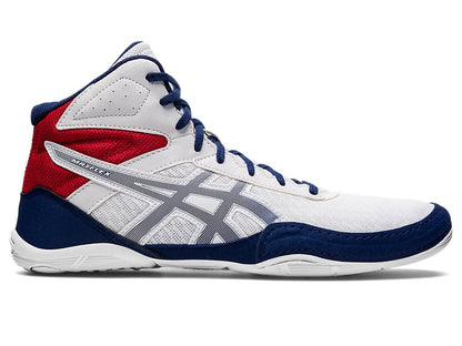 ASICS Men's Matflex 6 Wrestling Shoes, 11.5, White/DEEP Ocean