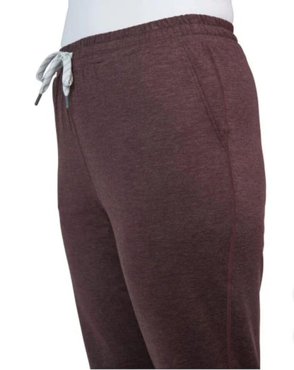 KIRKLAND Signature Women's Moisture Wicking Lightweight Jogger Pant with Pockets (US, Alpha, X-Large, Regular, Regular, Mahogany (Red))