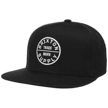 Brixton Men's Oath III Baseball Cap Black/Copper – Snapback Closure