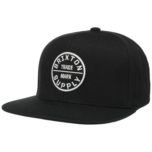 Brixton Men's Oath III Baseball Cap Black/Copper – Snapback Closure