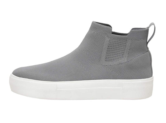 CUSHIONAIRE Women's Ruby Knit Sneaker +Memory Foam & Wide Widths Available Grey, 7