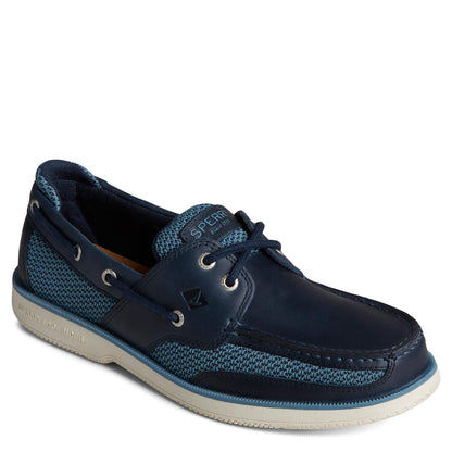 Sperry Men's, Surveyor 2 Eye Boat Shoe Navy Leather 10 W