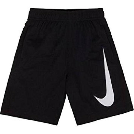 NIKE Little Boys' (4-7) Performance Swoosh Shorts-Black-6