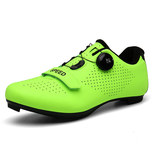 Unisex Cycling Shoes Men Women Road Bicycle Mountain Bike SPD/SPD-SL Compatible Peloton Indoor Outdoor Shoes Green-41