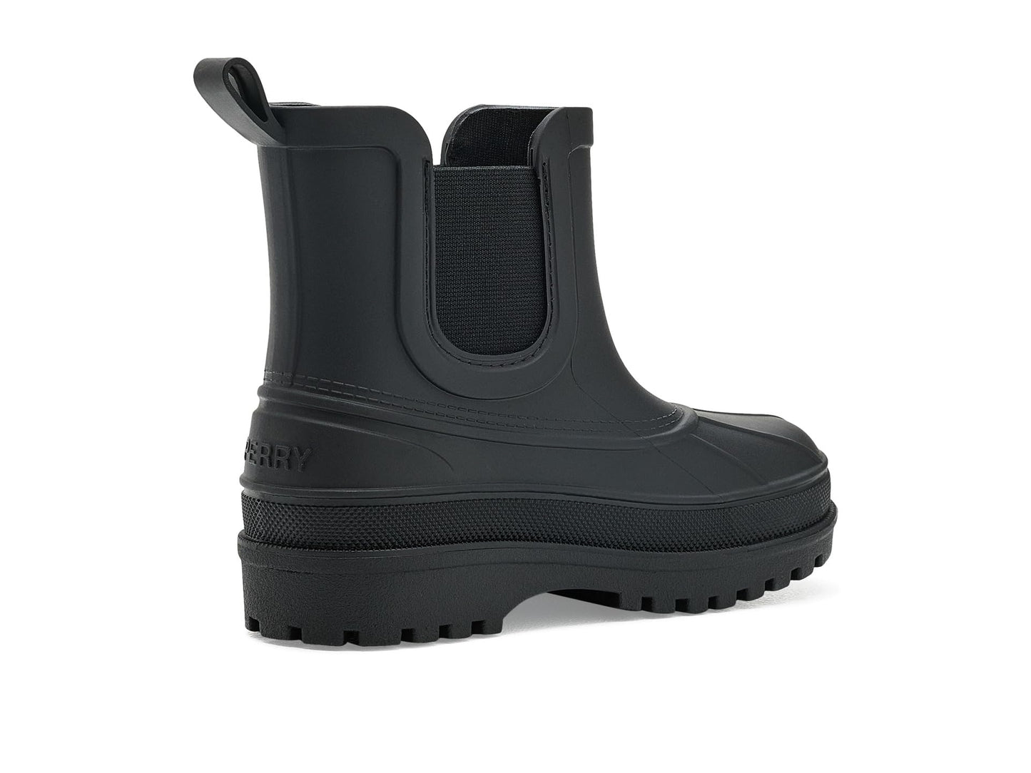 Sperry Girls Port Chelsea Boots (Little Kid/Big Kid) Solid Black 1 Medium Little Kid
