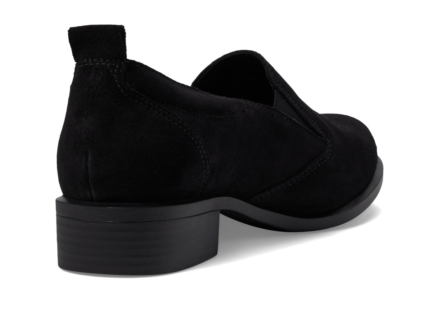 SAS Women's Saddle Slip On Loafer Black Suede 10.5 Medium