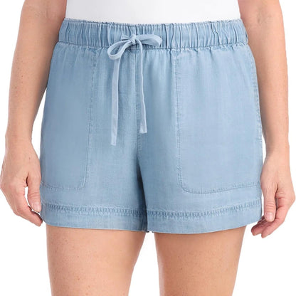 Hilary Radley Womens Lightweight Pull-on Tencel Short (US, Alpha, Large, Regular, Regular, Black)