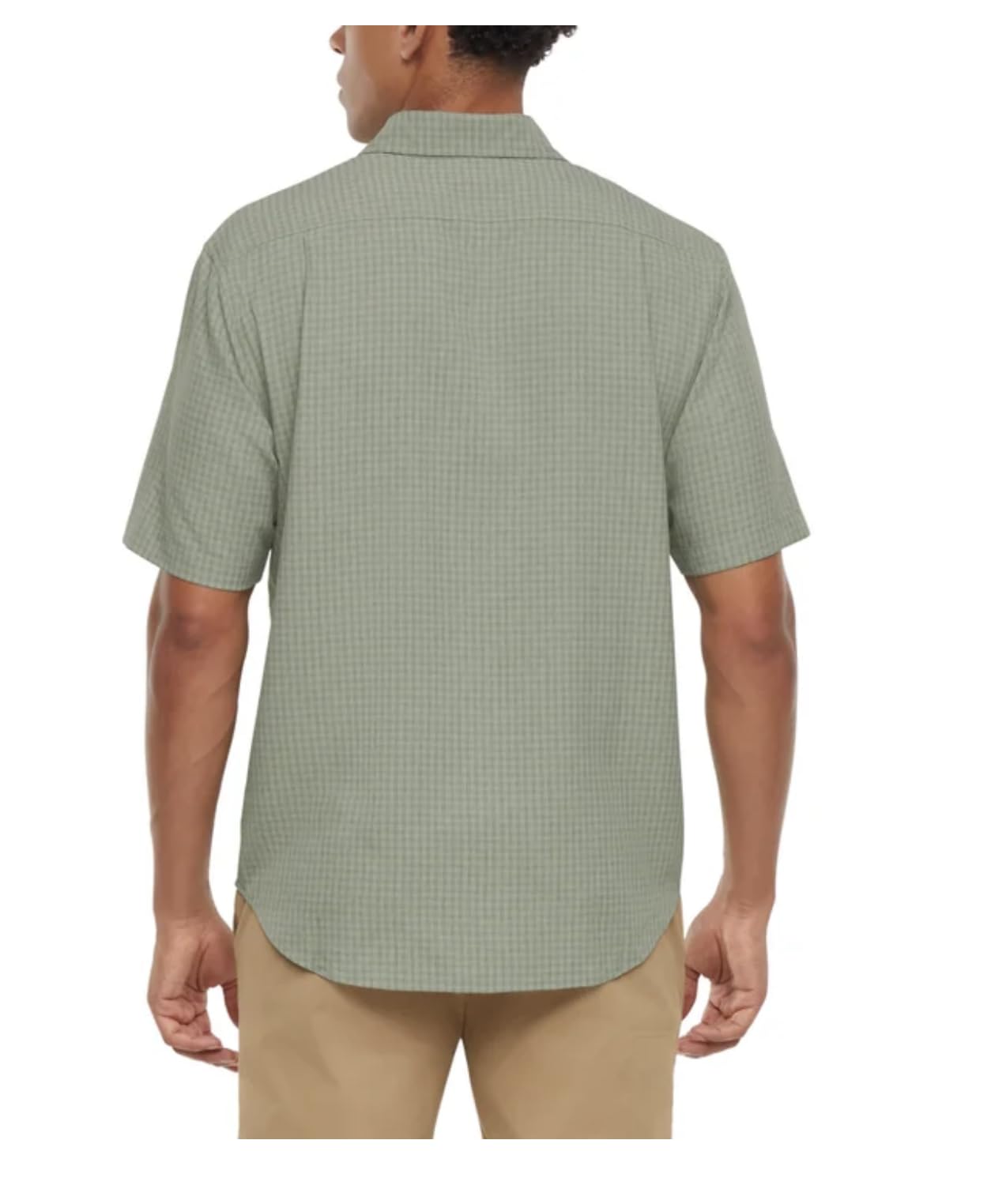Orvis Men's UPF 30+ Quick Dry Moisture Wicking Button Up Short Sleeve Woven Tech Shirt with Pockets (US, Alpha, Large, Regular, Regular, Green)