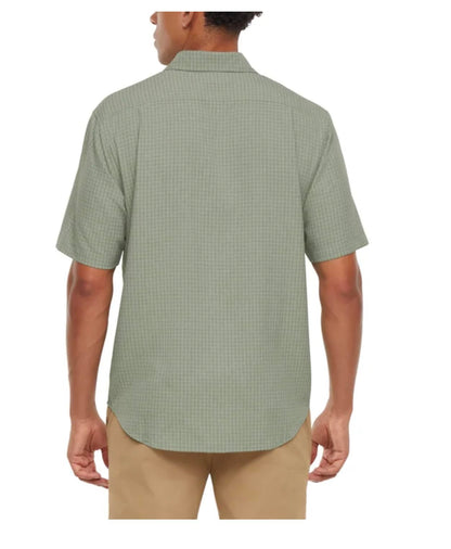 Orvis Men's UPF 30+ Quick Dry Moisture Wicking Button Up Short Sleeve Woven Tech Shirt with Pockets (US, Alpha, X-Large, Regular, Regular, Green)