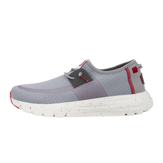 HEYDUDE Men's Sirocco M Perf Mesh White/White Size 12 | Men's Shoes | Men Slip-on Sneakers | Comfortable & Light-Weight