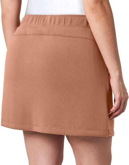 Mondetta Women's Moisture Wicking High Rise Walking Athletic Skort with Pockets (US, Alpha, Medium, Regular, Regular, Pink)