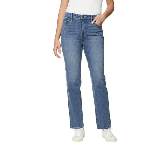 Buffalo Women's High-Rise Straight Leg Jean (US, Numeric, 16, Regular, Regular, Light Blue)