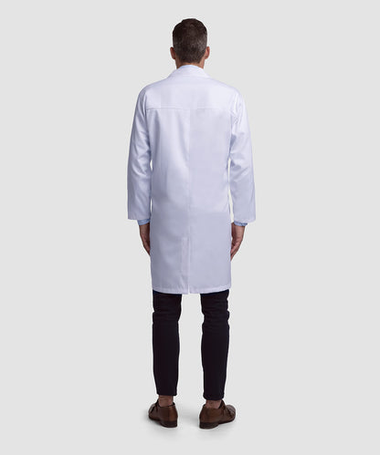 Lab Coat X Professional Lab Coat for Men, Long Sleeve, White, Classic Fit, Unisex