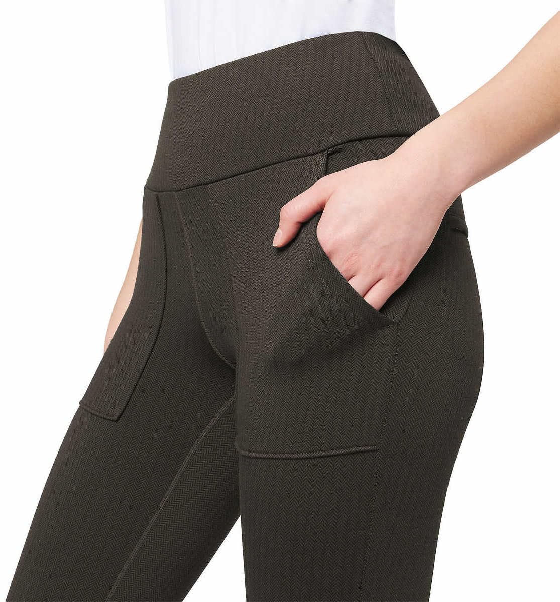 Mondetta Womens Midweight High Rise Jacquard Knit Legging (US, Alpha, XX-Large, Regular, Regular, Chicory Coffee)
