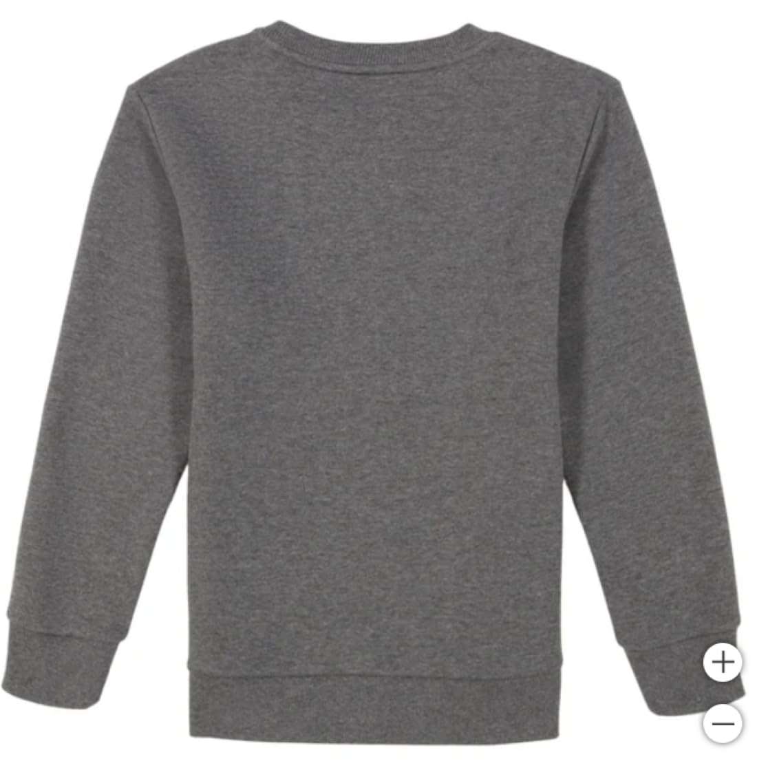 Calvin Klein Boys' Long Sleeve Logo Design French Terry Crewneck Tee (US, Alpha, Large, Regular, Grey)