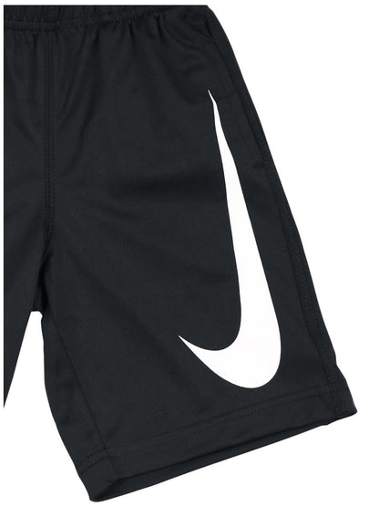 NIKE Little Boys' (4-7) Performance Swoosh Shorts-Black-6