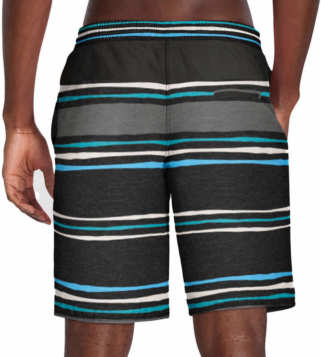 Speedo Mens Hydro Volley Swim Shorts Black (as1, Alpha, x_l, Regular, Regular, Gray Stripe)